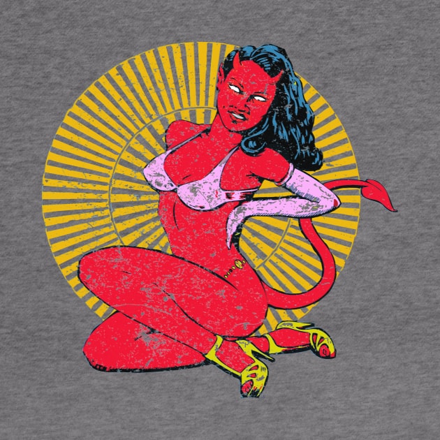 Devil Girl (Vintage Print) by giftgasdjinn